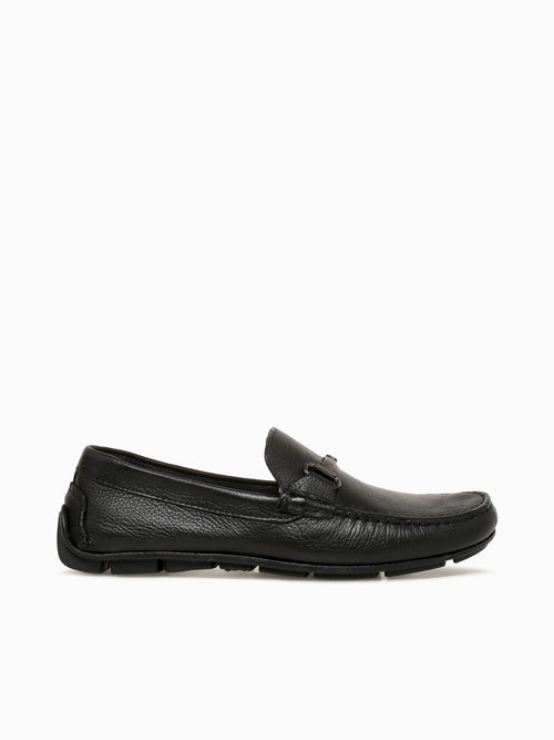 Lago Moc Toe Bit Black Leather Black / 7 / M