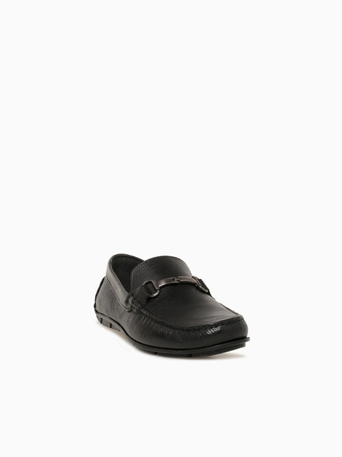 Lago Moc Toe Bit Black Leather Black / 7 / M