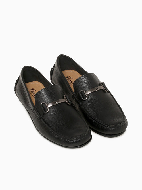 Lago Moc Toe Bit Black Leather Black / 7 / M