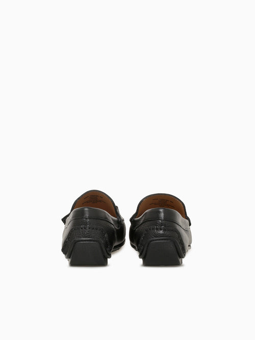 Lago Moc Toe Bit Black Leather Black / 7 / M