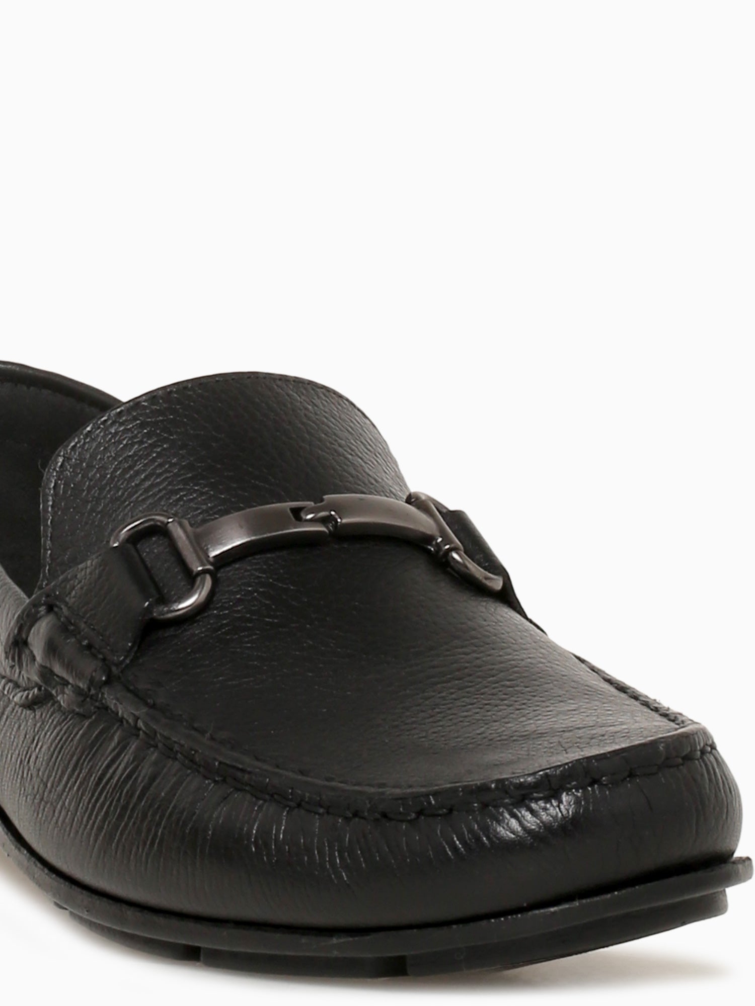 Lago Moc Toe Bit Black Leather Black / 7 / M