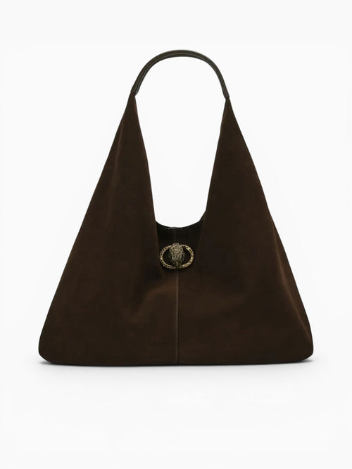 Chelsea Lg Shoulder Bag Dark Brown Brown