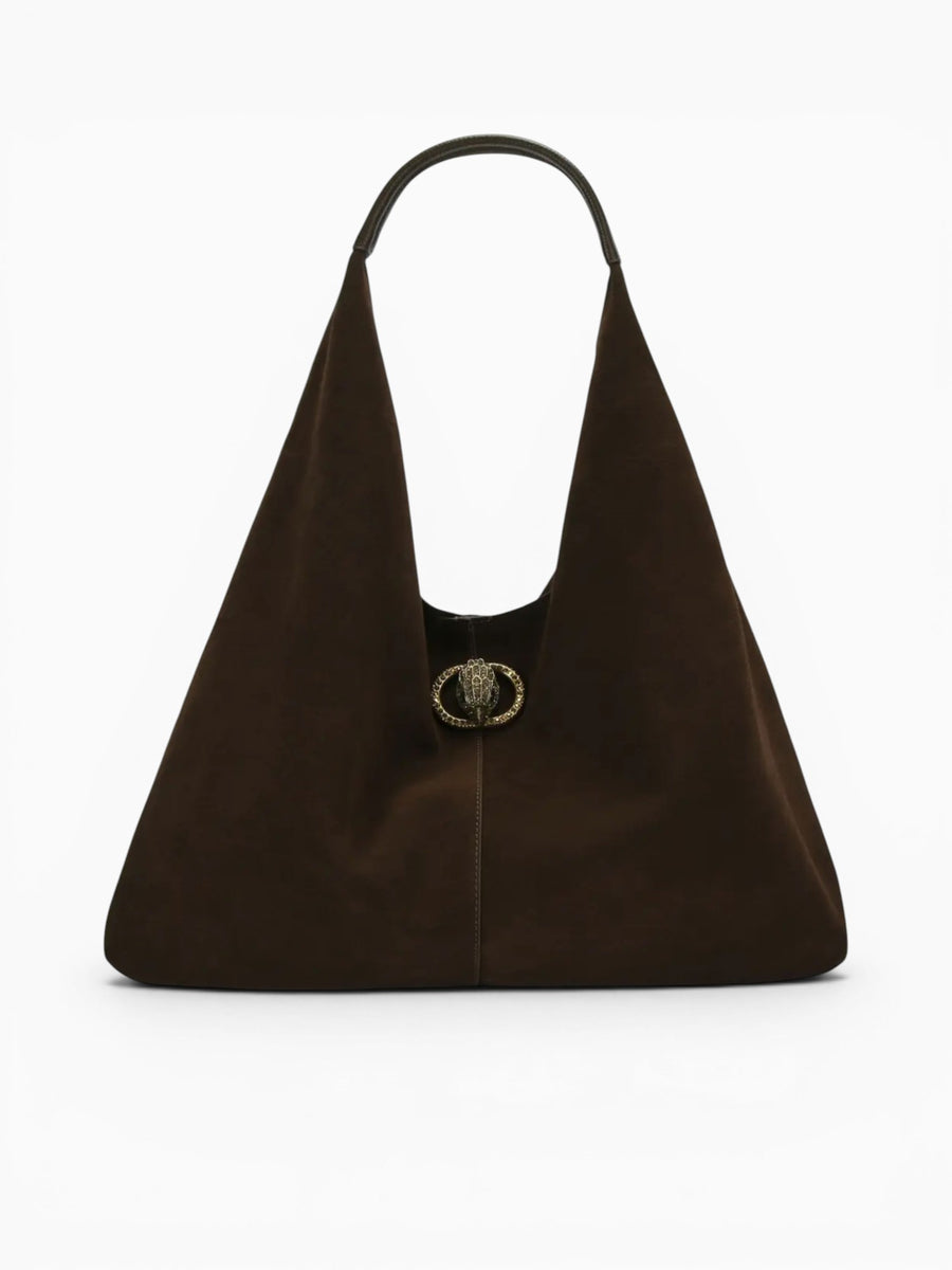 Chelsea Lg Shoulder Bag Dark Brown Brown