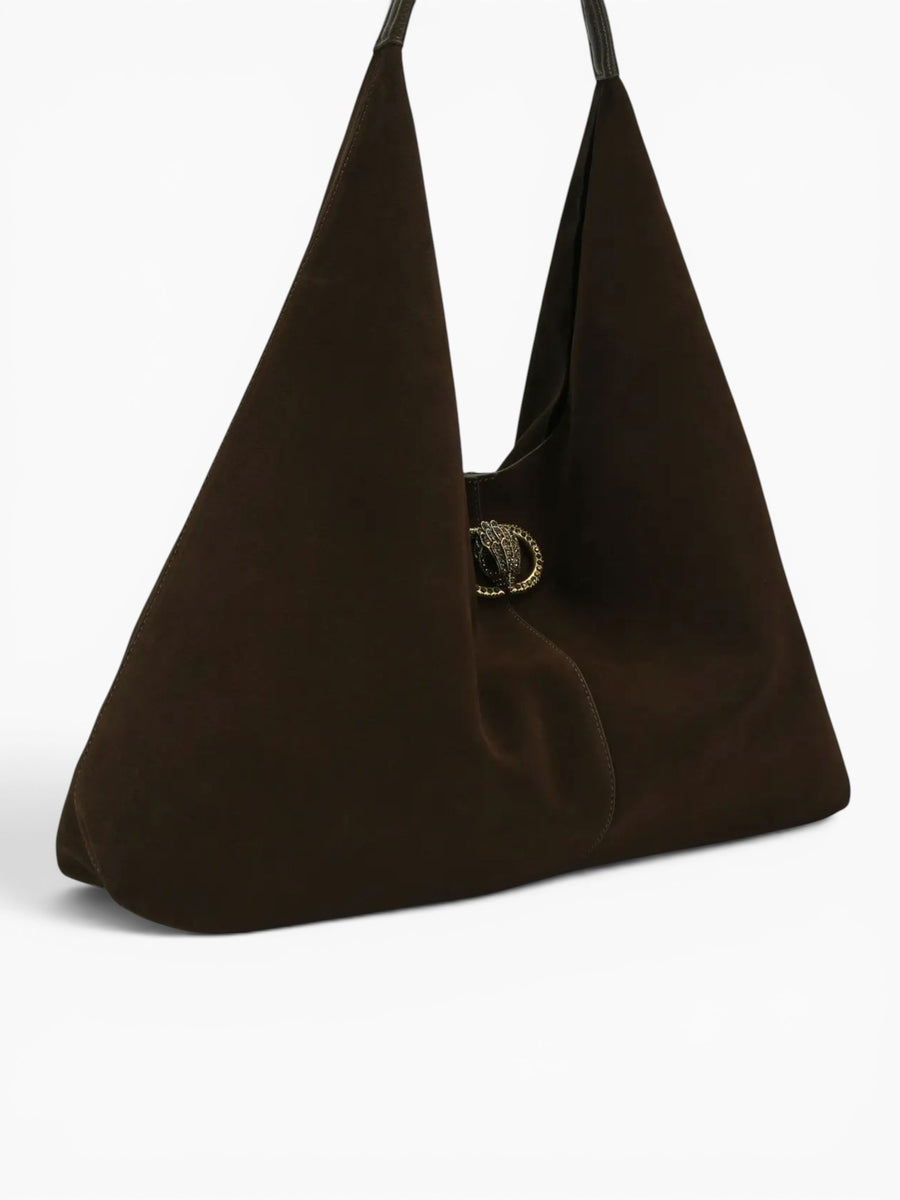 Chelsea Lg Shoulder Bag Dark Brown Brown
