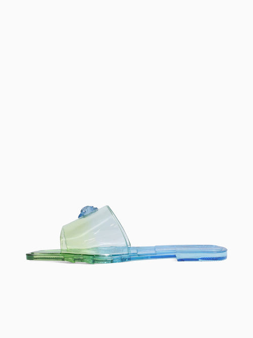 Maddison Slide Blue Jelly Blue / 5 / M