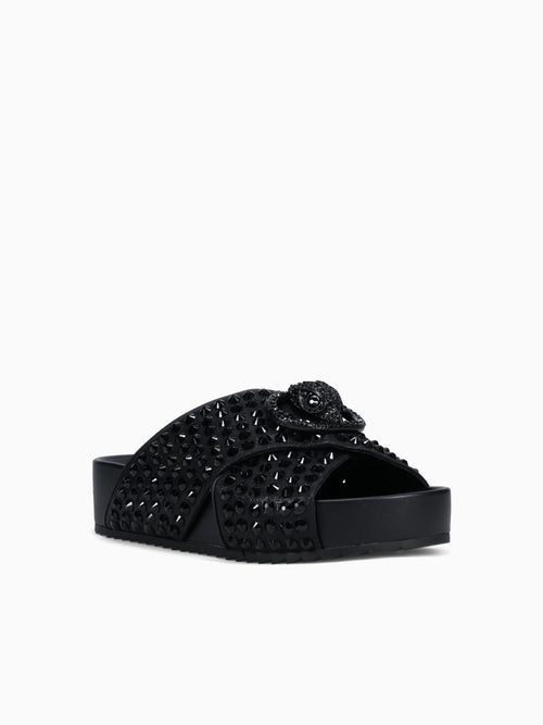 Chelsea Cross Strap Dr Black Fabric Black / 5 / M