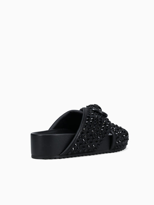 Chelsea Cross Strap Dr Black Fabric Black / 5 / M