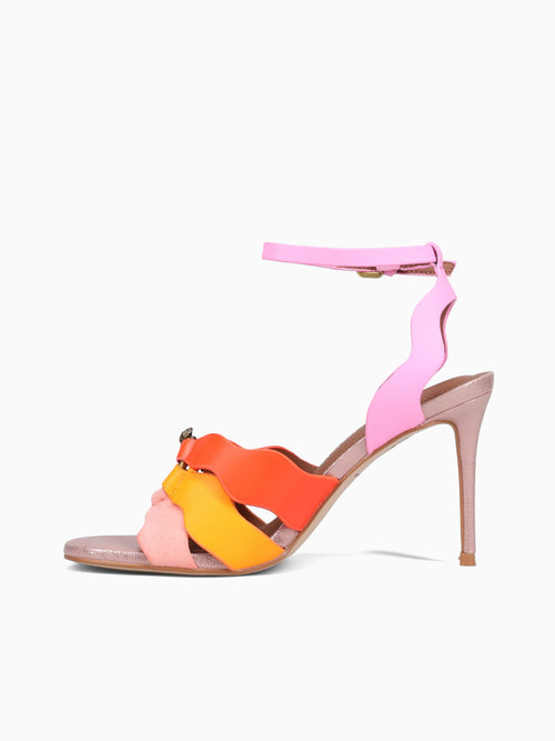 Sun Wave Sandal Pink Combo Leather Pink / 5 / M