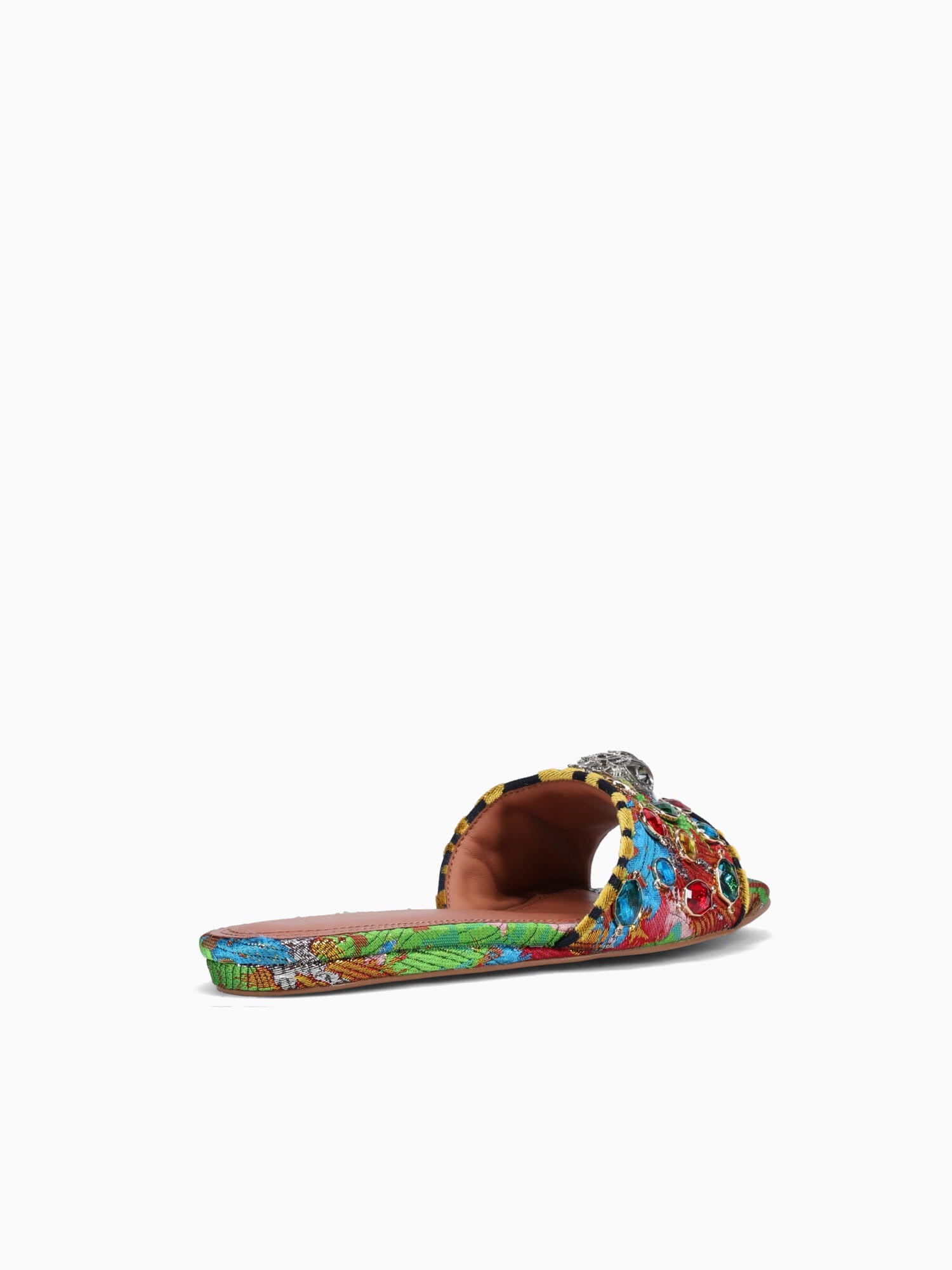 Kensington Flat Sandal Red Combo Fabric Red / 5 / M