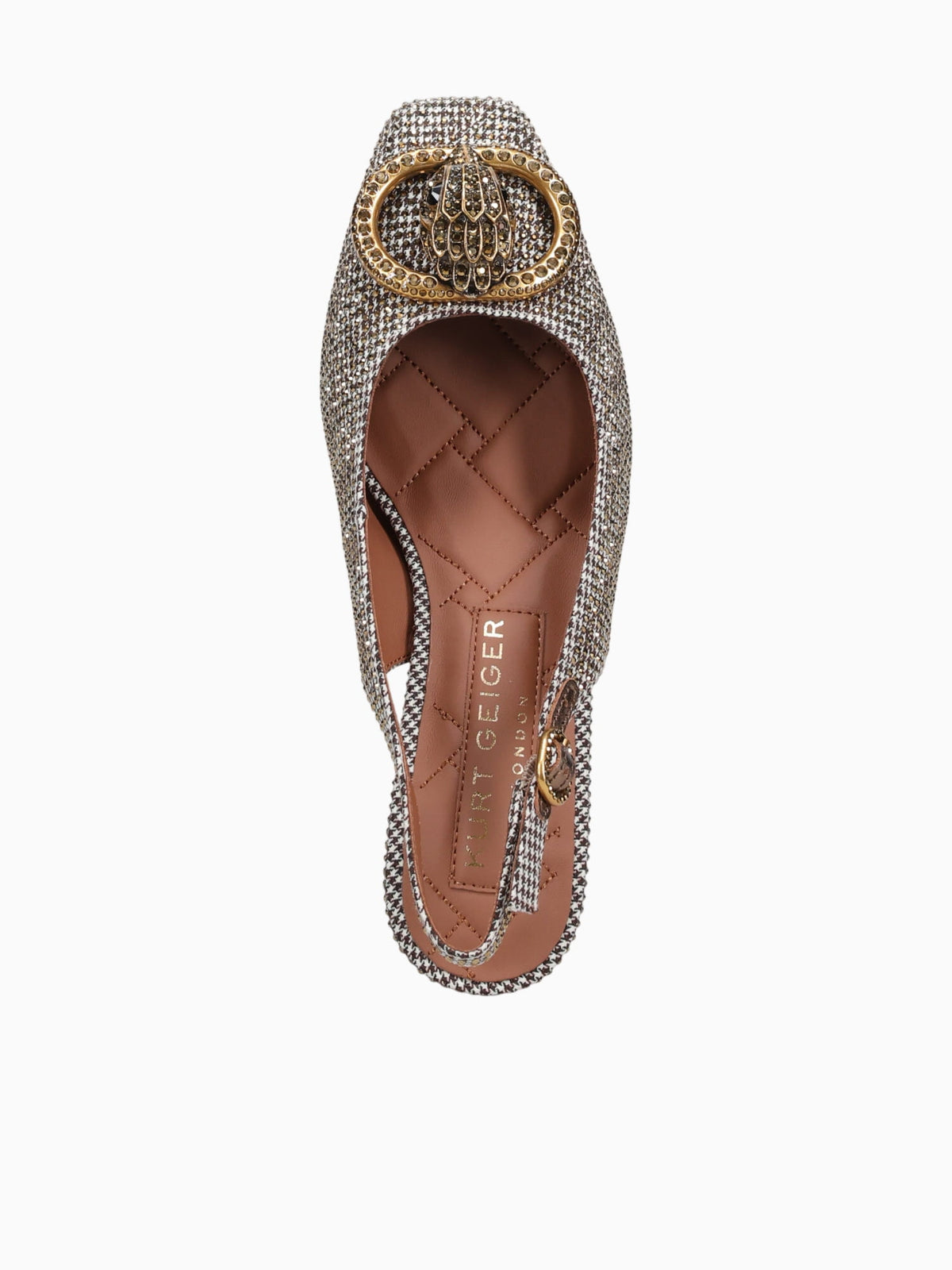 Chelsea Block Slingback Beige Fabric Beige / 5 / M