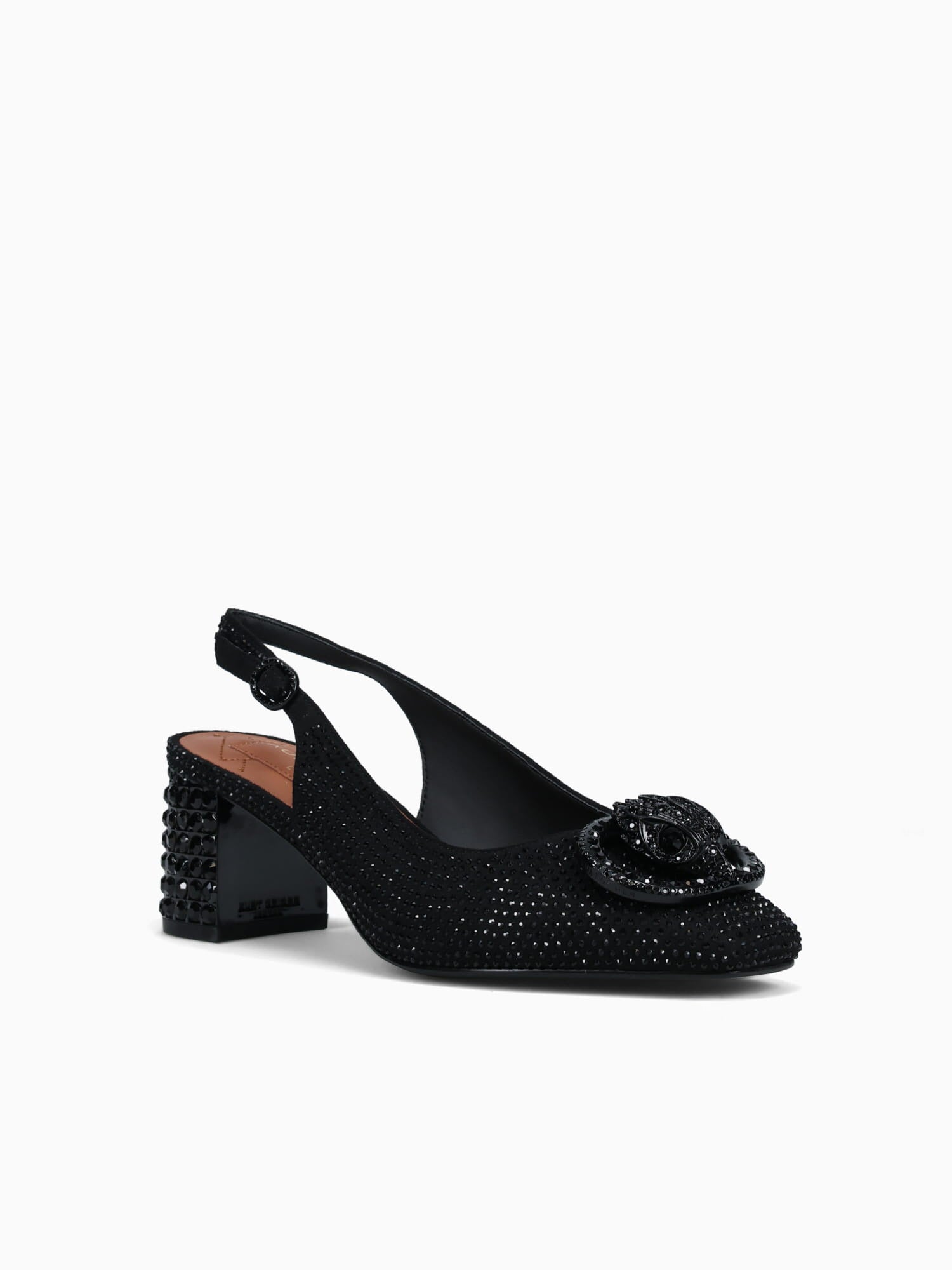 Chelsea Block Slingback Dr Black Fabric Other / 5 / M