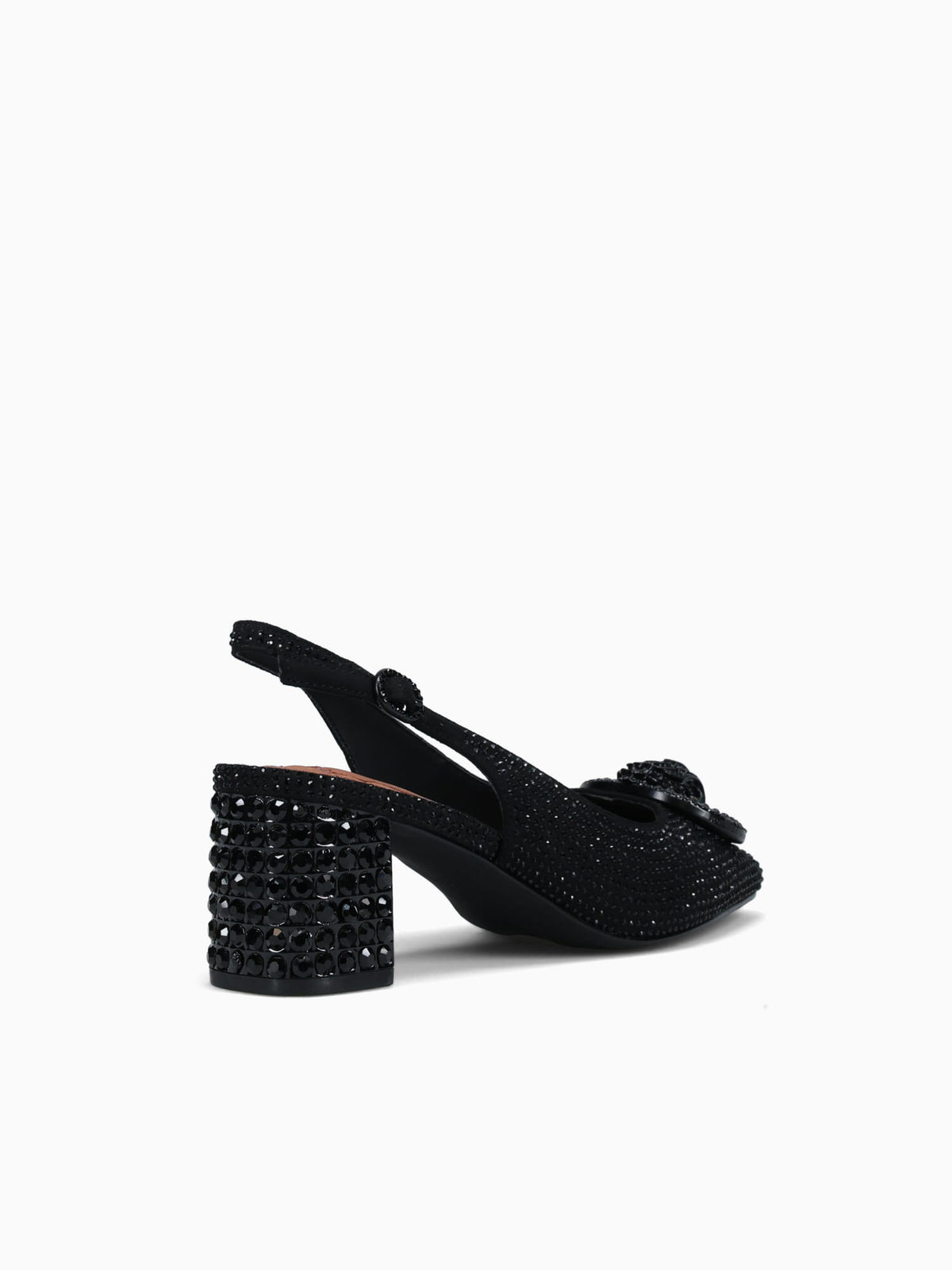 Chelsea Block Slingback Dr Black Fabric Other / 5 / M