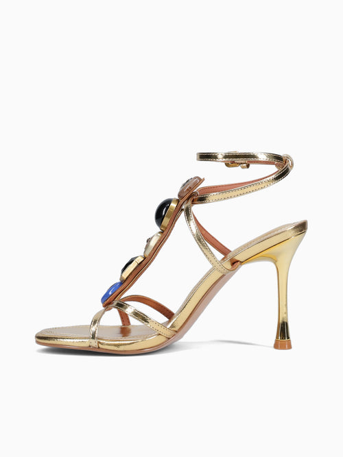Loulou Sandal Gold Leather Gold / 5 / M