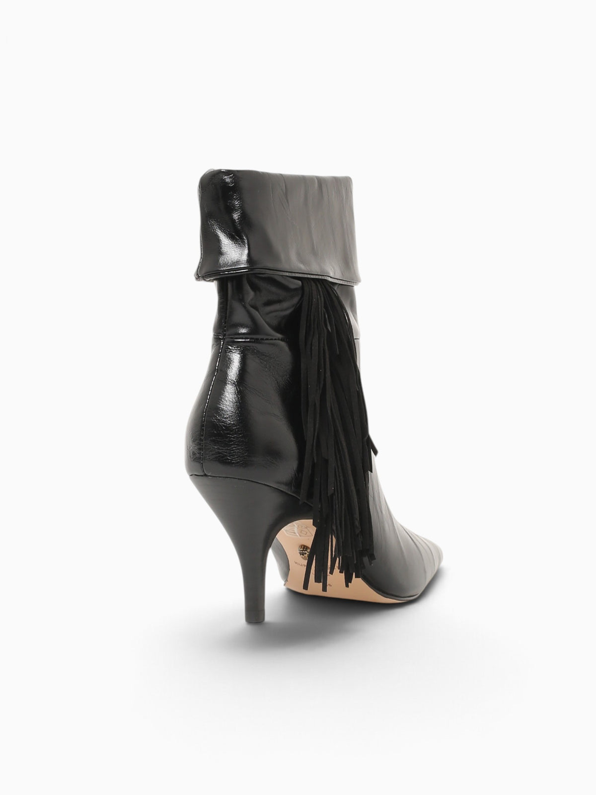 Fringe Slouch Boot Black Leather Black / 5 / M