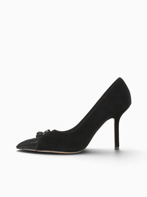 Zip Court Black Suede Black / 5 / M