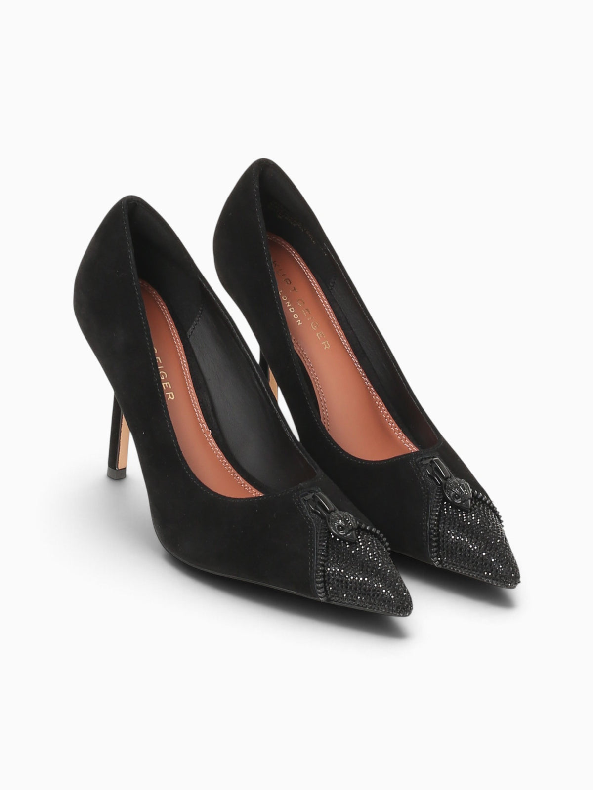 Zip Court Black Suede Black / 5 / M