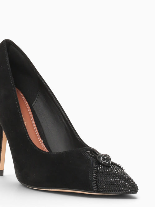 Zip Court Black Suede Black / 5 / M