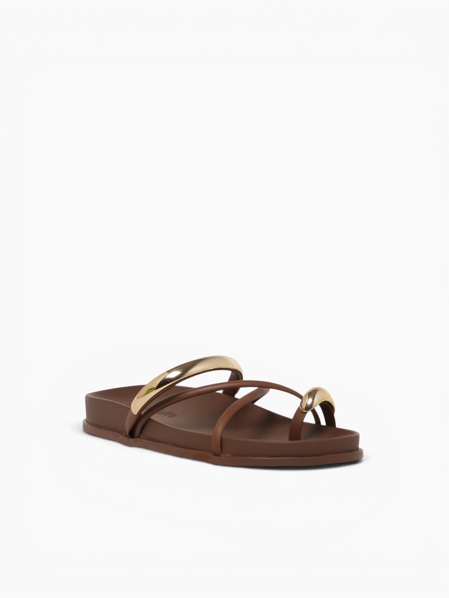 Ring Flat Chocolate Jlastic Brown / 5 / M