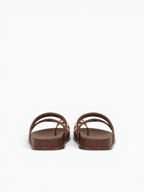 Ring Flat Chocolate Jlastic Brown / 5 / M