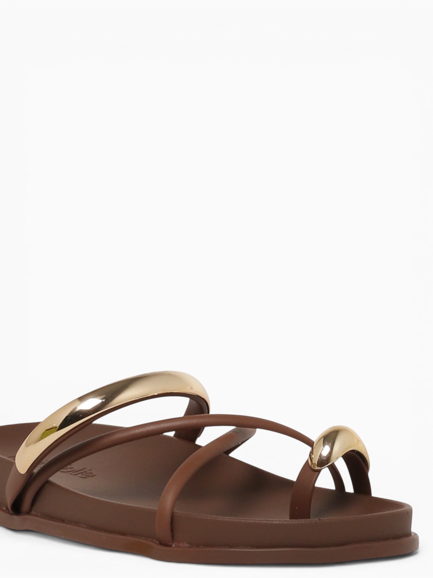 Ring Flat Chocolate Jlastic Brown / 5 / M