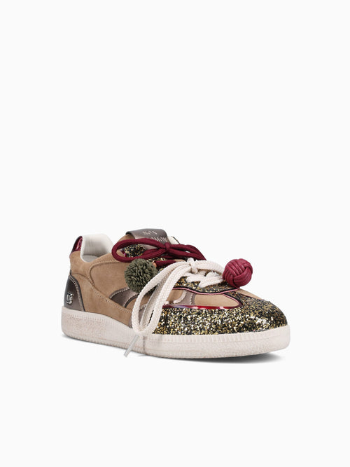 Ten Multi Beige Glitter Suede Beige / 35 / M