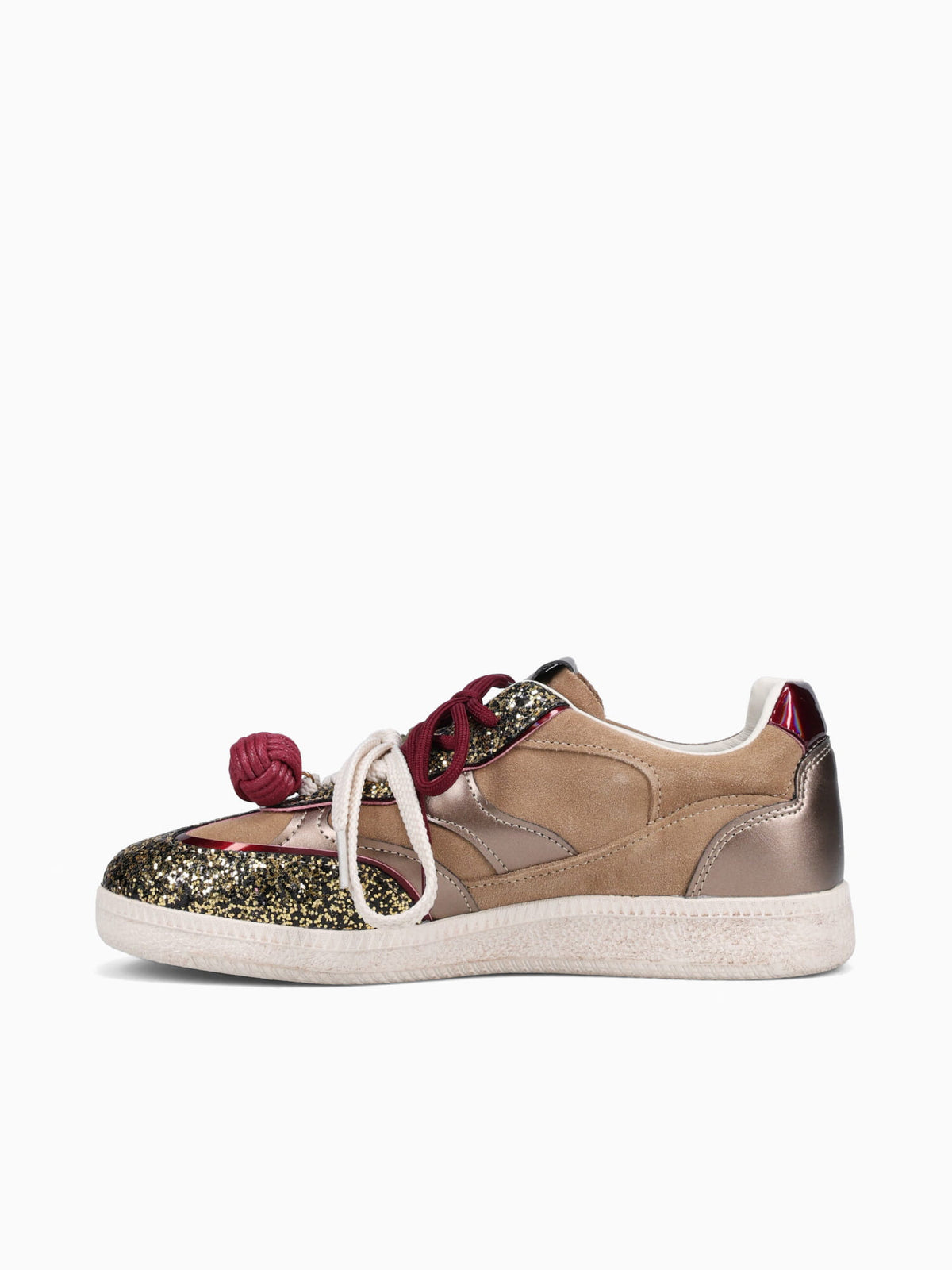 Ten Multi Beige Glitter Suede Beige / 35 / M