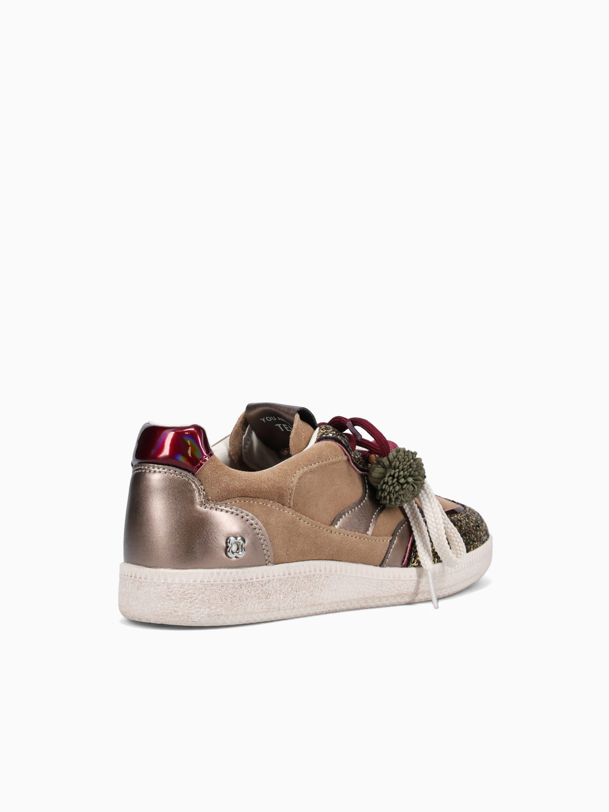 Ten Multi Beige Glitter Suede Beige / 35 / M