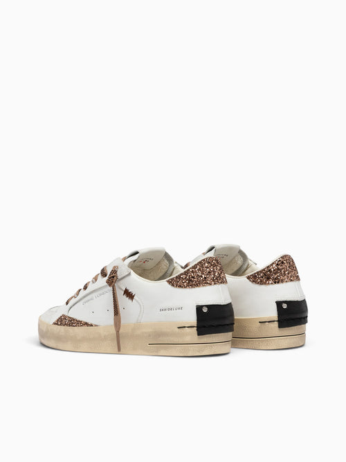 Sk8 Deluxe White Bronze leather Glitter White / 35 / M