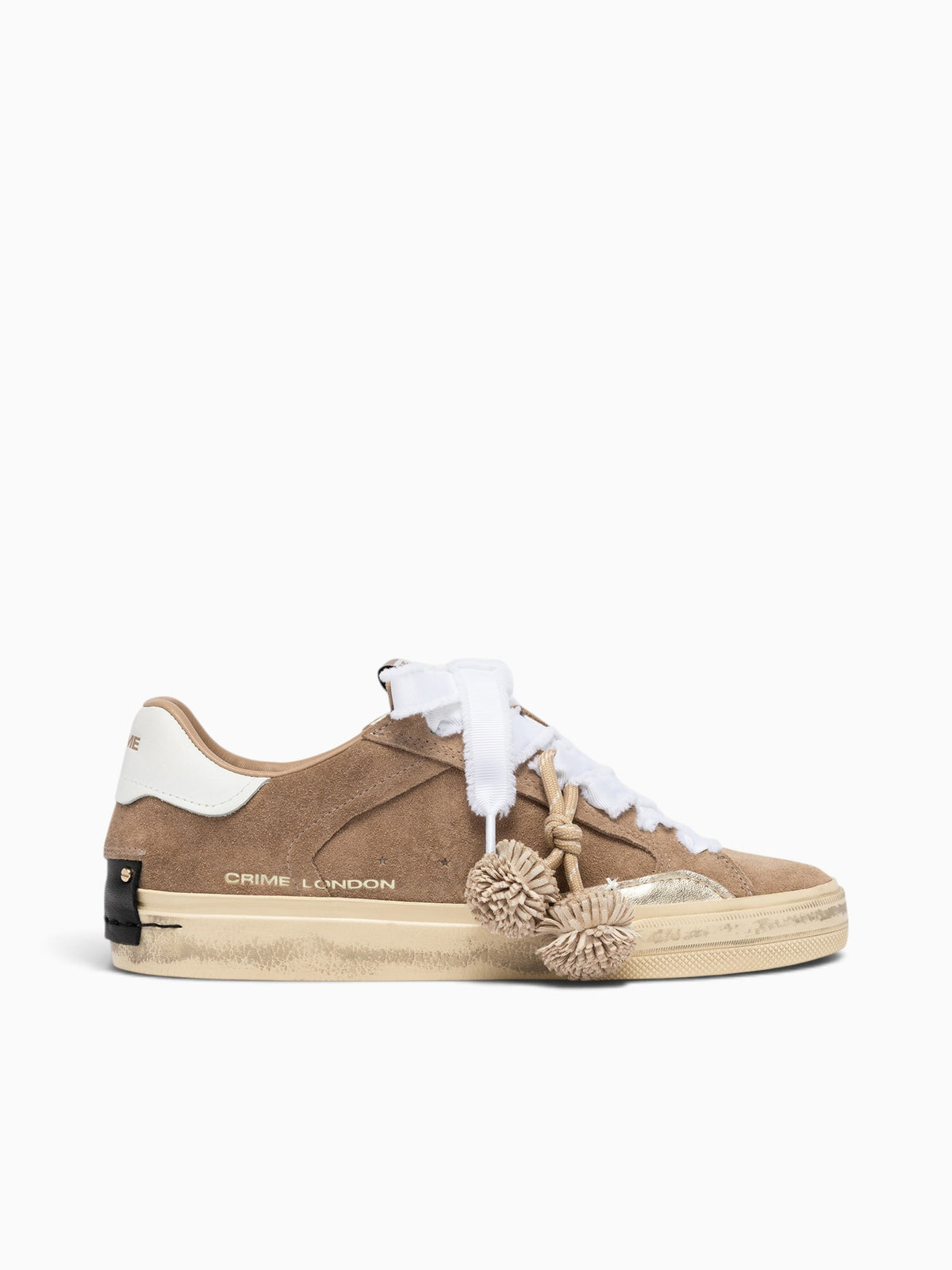 Deconstructed Beige White suede Leather Beige / 35 / M