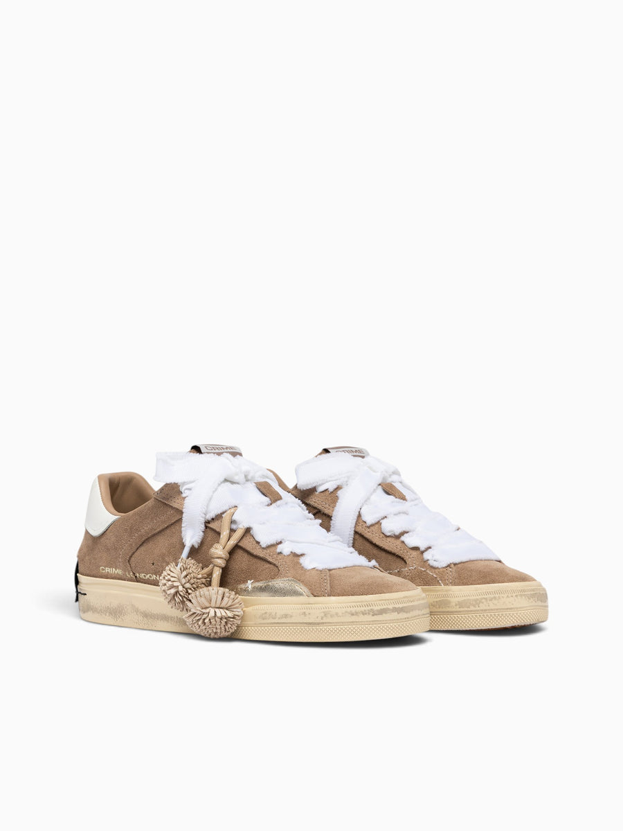 Deconstructed Beige White suede Leather Beige / 35 / M