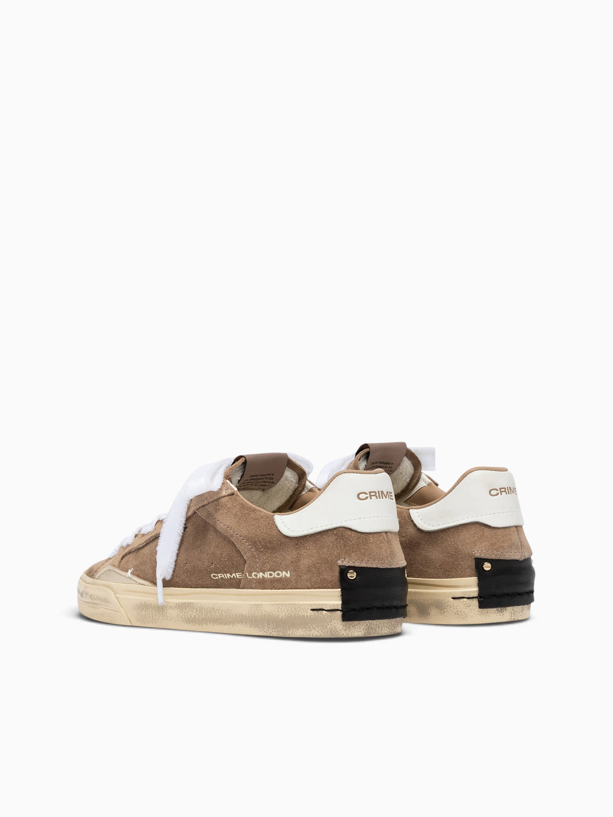 Deconstructed Beige White suede Leather Beige / 35 / M