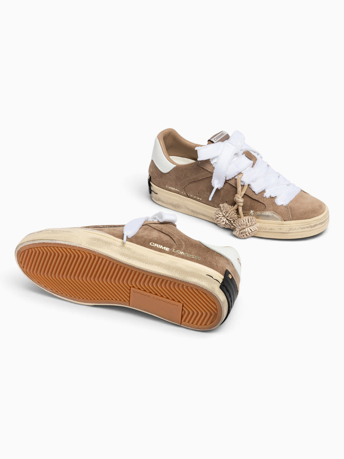 Deconstructed Beige White suede Leather Beige / 35 / M