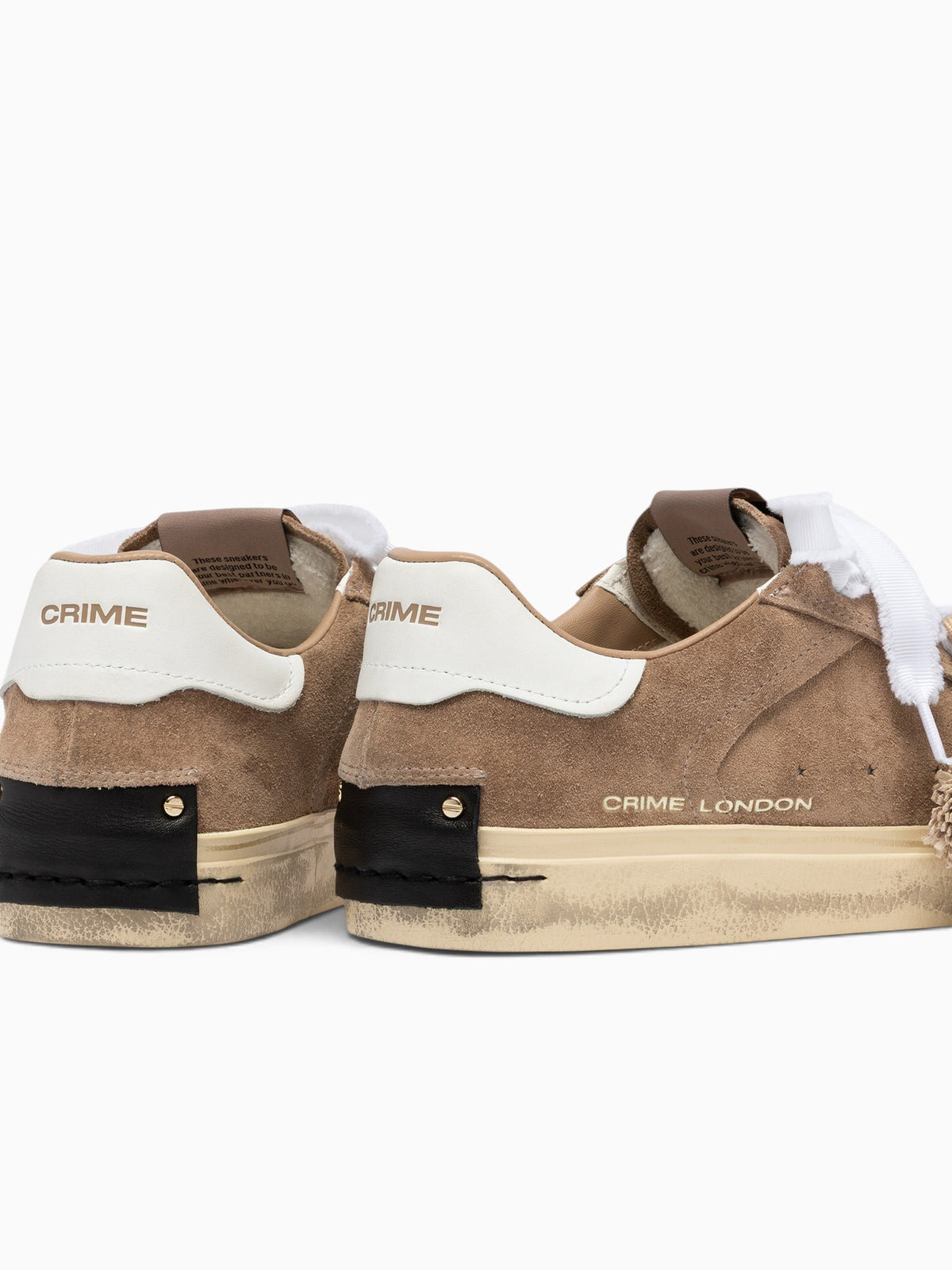 Deconstructed Beige White suede Leather Beige / 35 / M