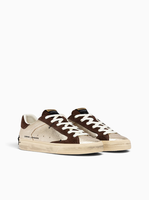 Deconstructed Gold Darkbrown leather Sue Gold / 35 / M
