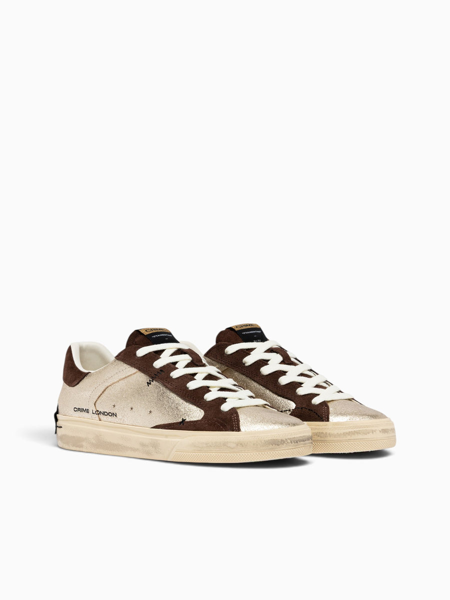 Deconstructed Gold Darkbrown leather Sue Gold / 35 / M