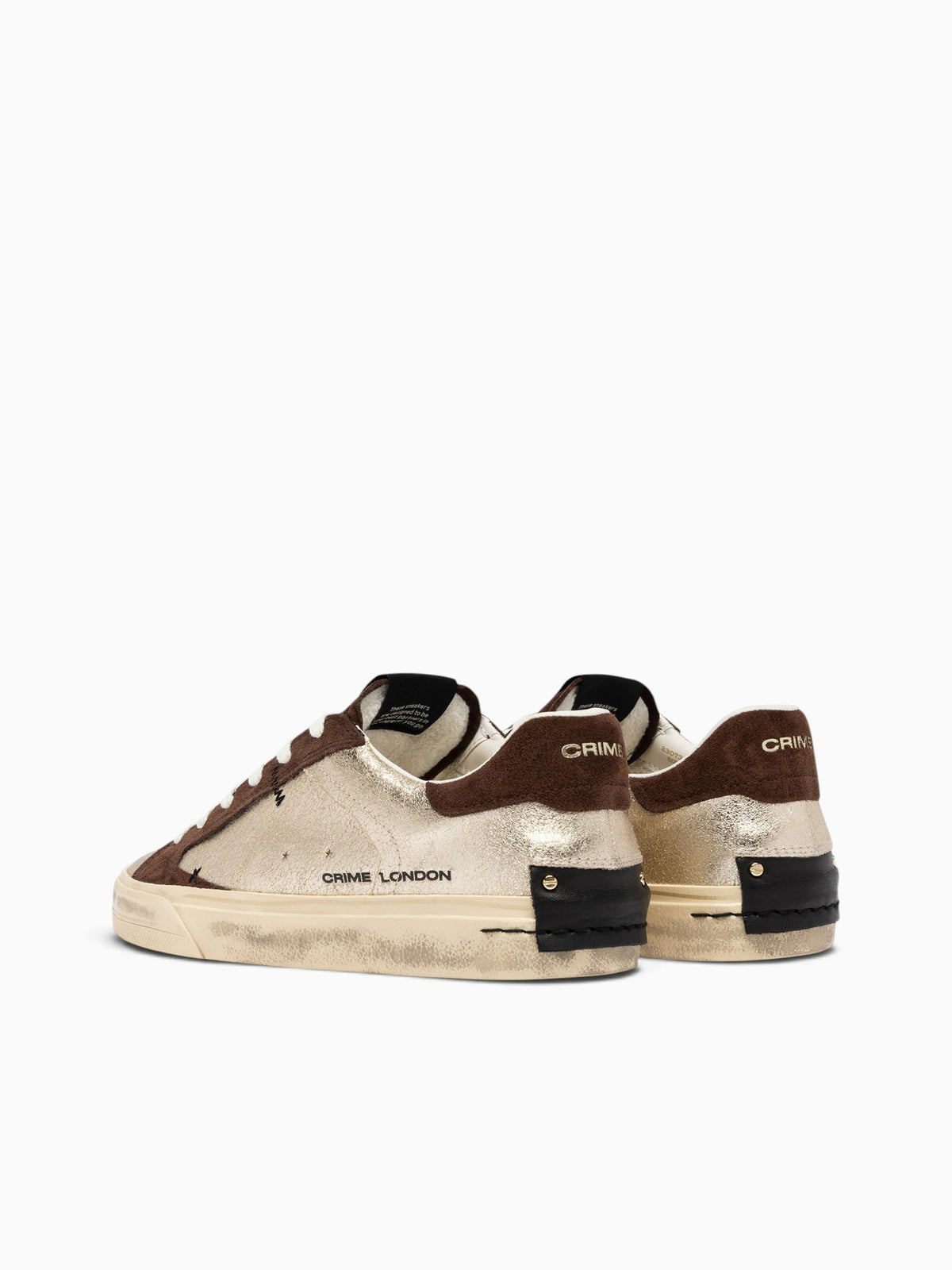 Deconstructed Gold Darkbrown leather Sue Gold / 35 / M