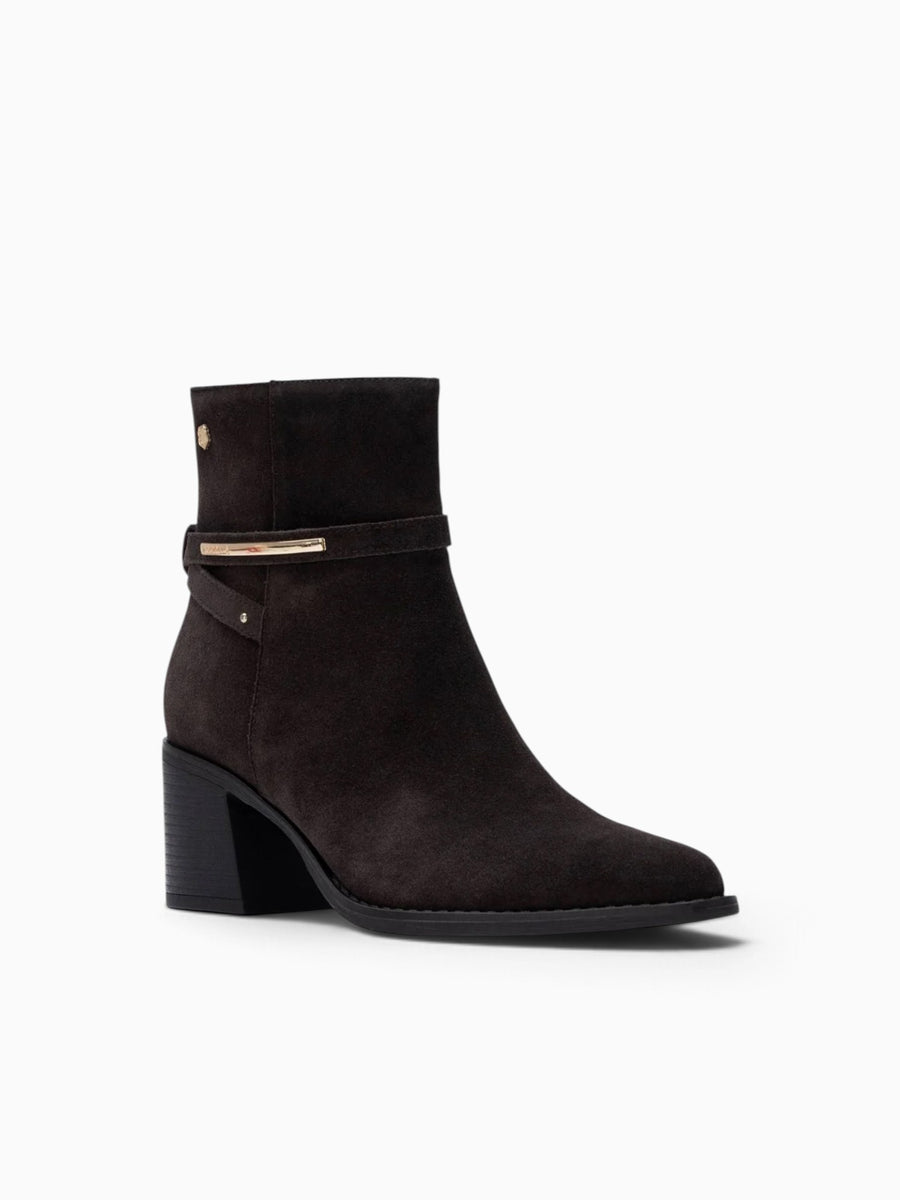Carolann Marron Suede Dark Brown / 5 / M