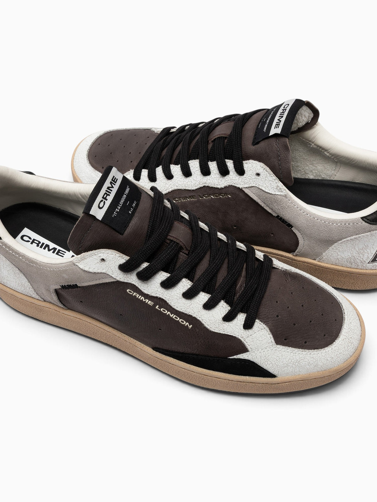 Chelsea Dk.brown White nubuck Leather White Multi / 40 / M