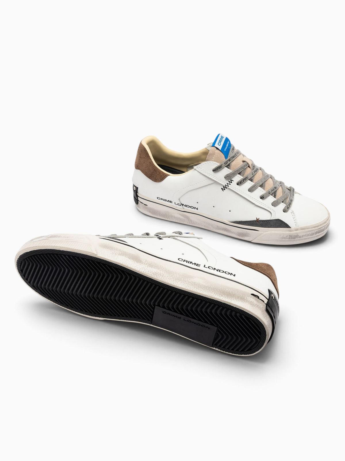 Deconstructed White Beige Brown lea Sde White / 40 / M