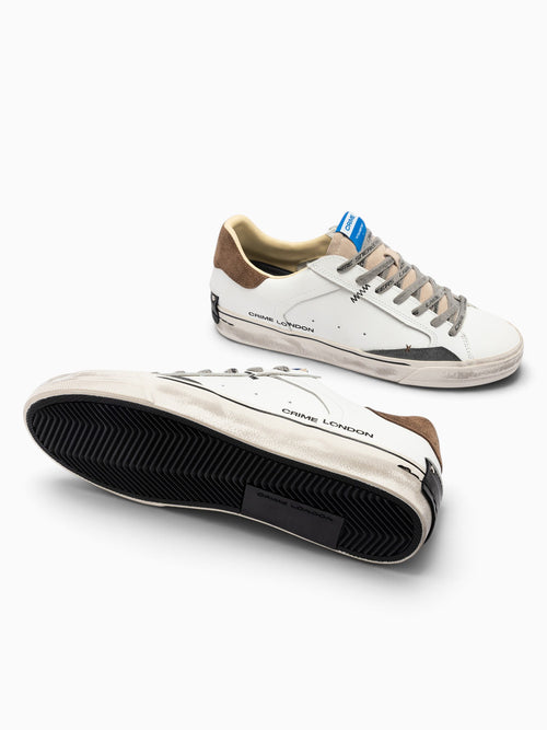 Deconstructed White Beige Brown lea Sde White / 40 / M
