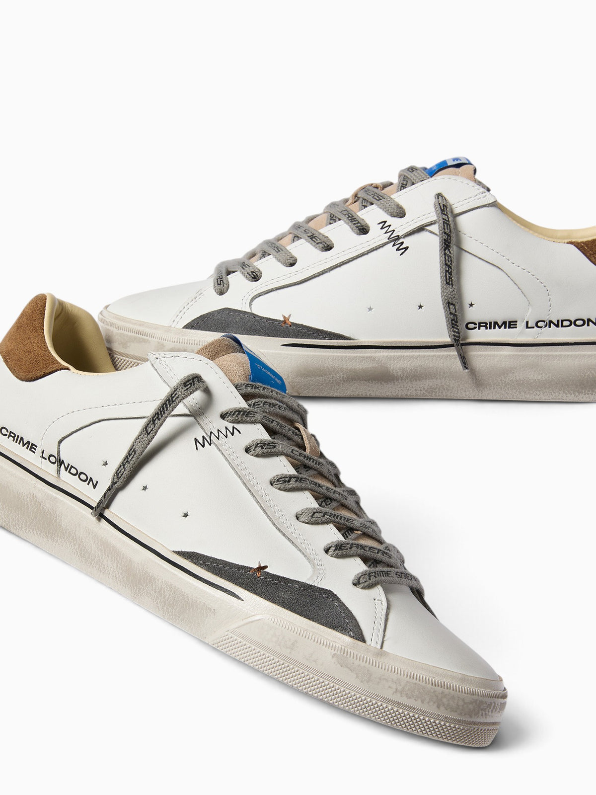 Deconstructed White Beige Brown lea Sde White / 40 / M