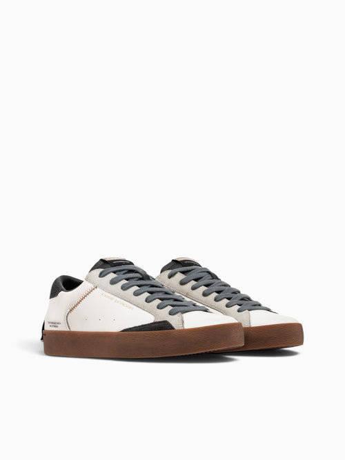Distressed White Dk.blue leather White / 40 / M