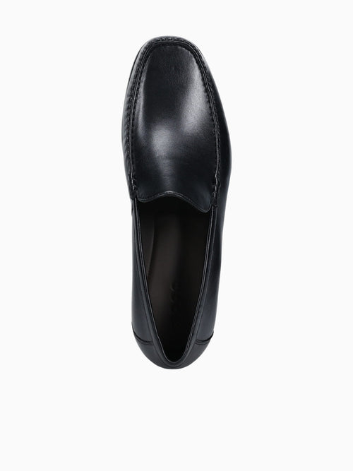 Dress Moc Moccasin Black Sheep Leather Black / 41 / M