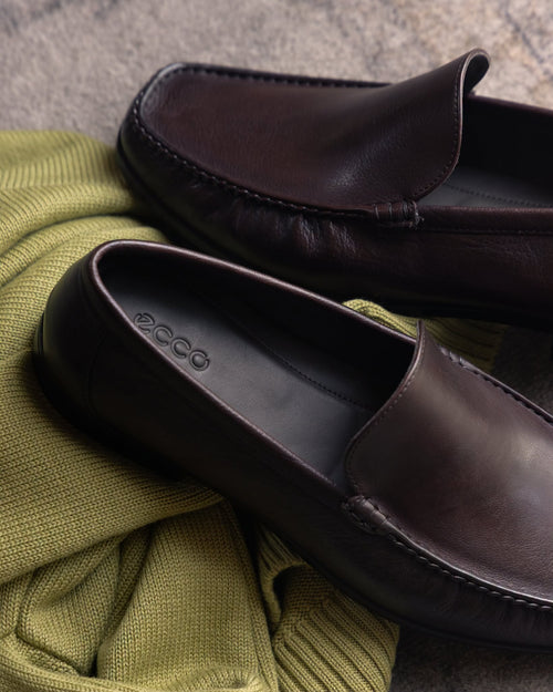 Dress Moc Moccasin Fudge Calf Leather