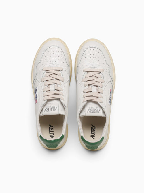 Medalist Low White Green leather White Multi / 40 / M