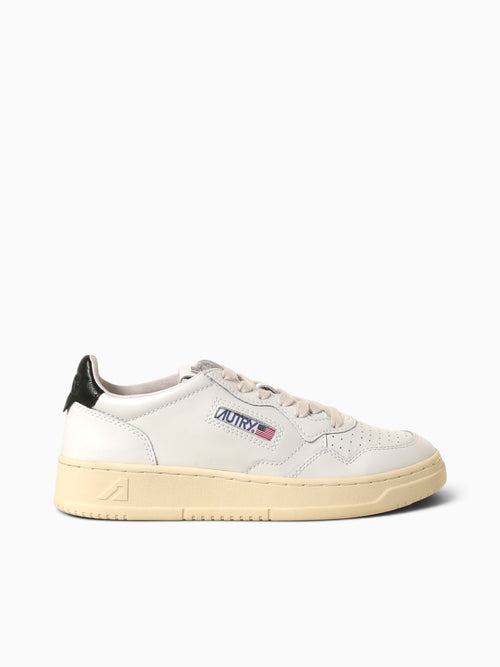 Medalist Low White Black leather White Multi / 36 / M