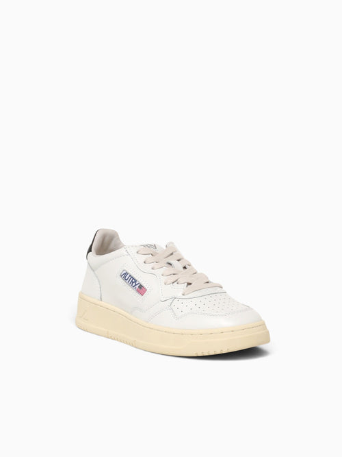 Medalist Low White Black leather White Multi / 36 / M