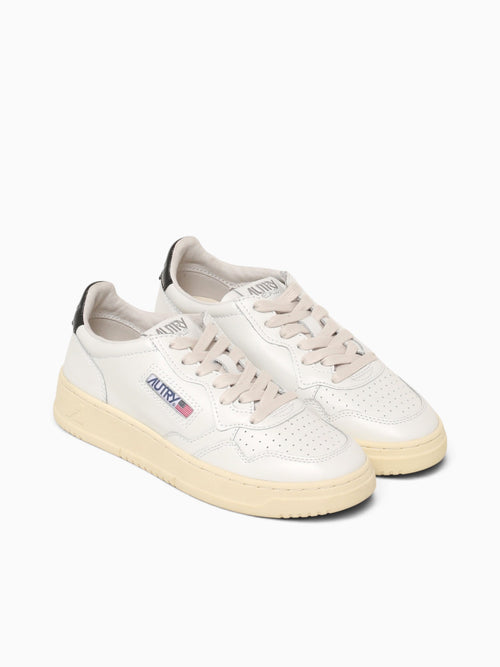 Medalist Low White Black leather White Multi / 36 / M