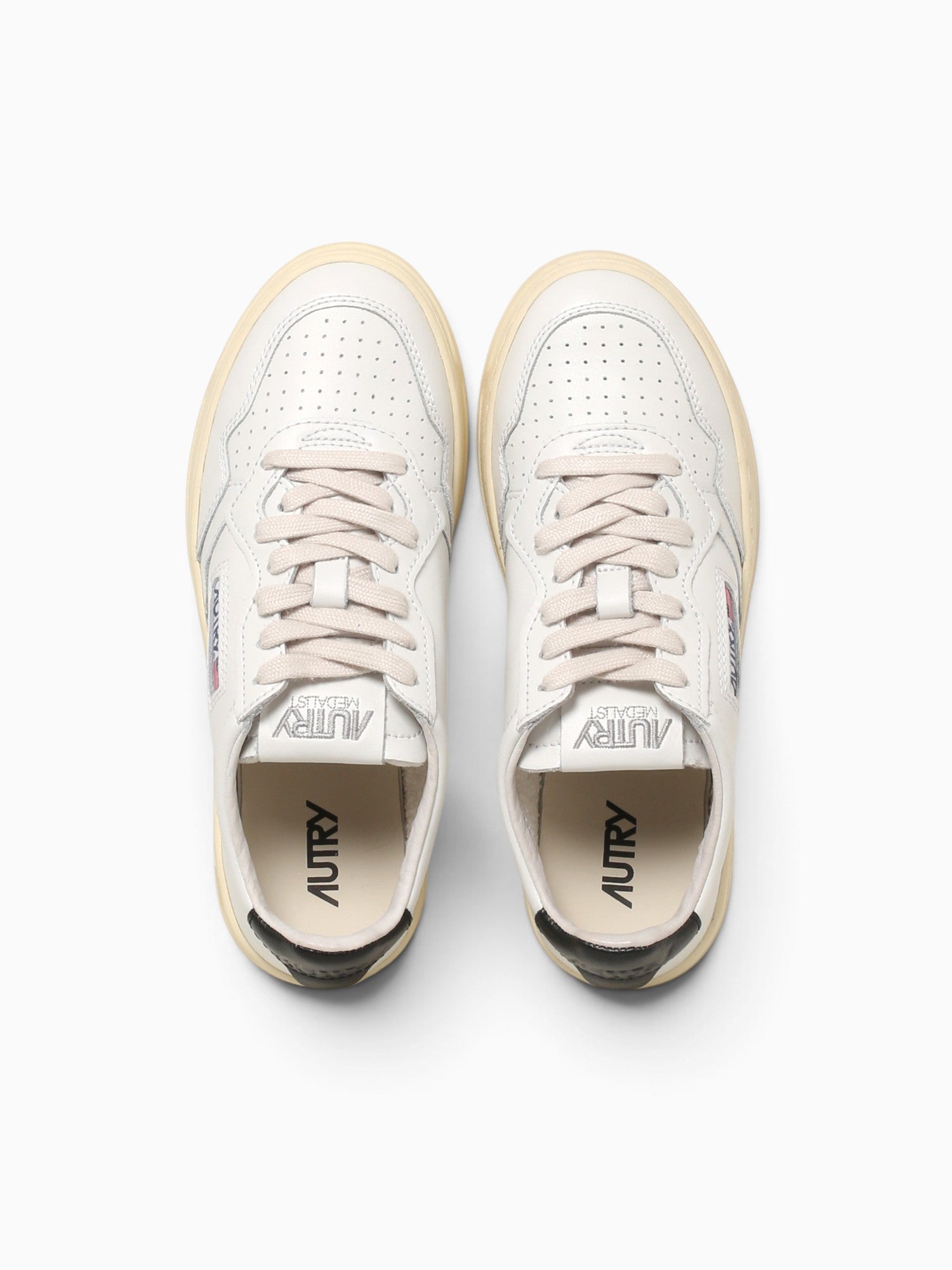 Medalist Low White Black leather White Multi / 36 / M