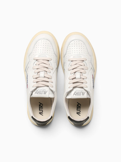 Medalist Low White Black leather White Multi / 36 / M